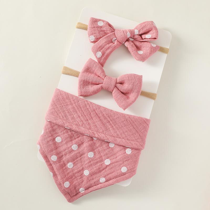 Baby Saliva Towel Nylon Headband Set