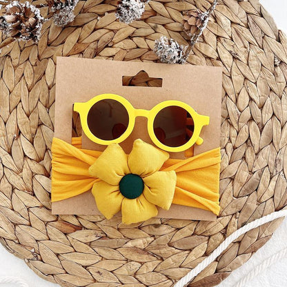 Children's Glasses Set Elastic Hair Band