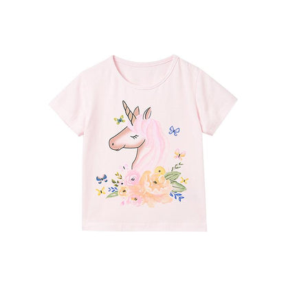 Children's short sleeve t-shirt female