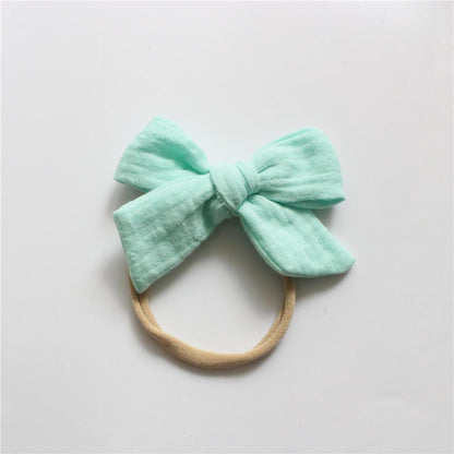 Baby Cotton Gauze Bow Hair Band Children's Hair Accessories