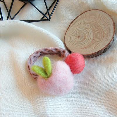 Cartoon Children's Fun CUTE Wool Hair Loop Hair Tie Rope