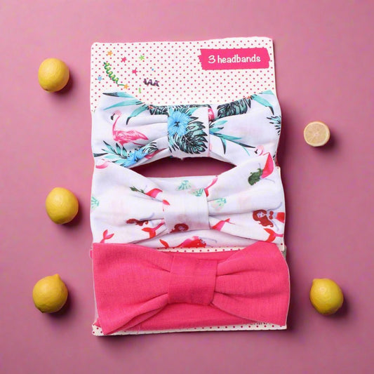 Baby Hair Band Three-piece Printed Headband Children's Bow
