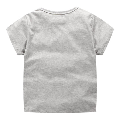 Short sleeve dinosaur print