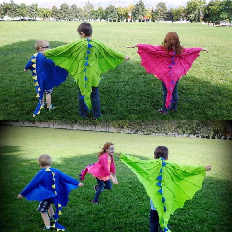 Dinosaur Cape Hat Mask Children Dress Up Halloween Cosplay