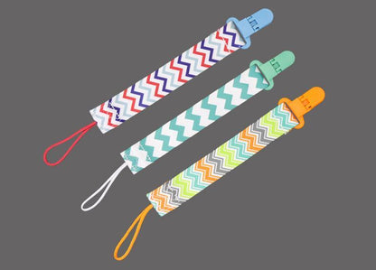 3pcs/set Colorful Baby Nipple Anti-dropping Pacifier Clip
