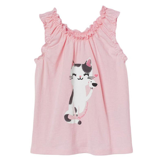 T-shirt Knitted Lace Shoulder Strap Girls T-shirt