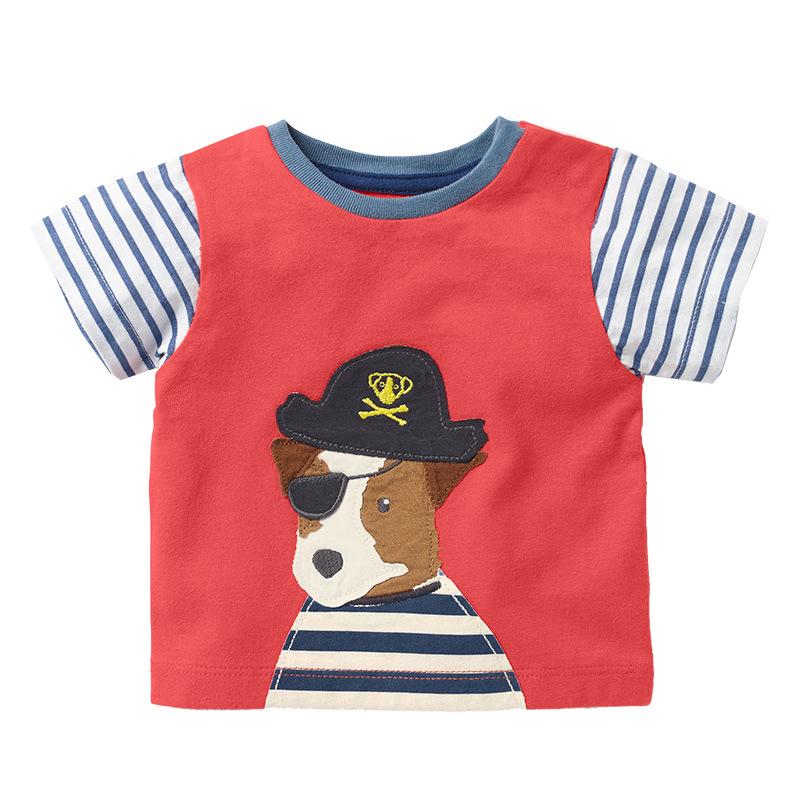 Boys' round neck short sleeve T-shirt