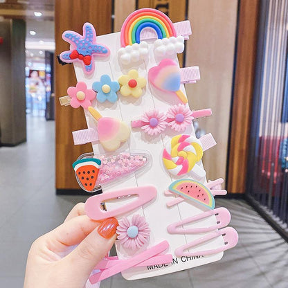 Children's Hairpin Set Colorful Hair Accessories