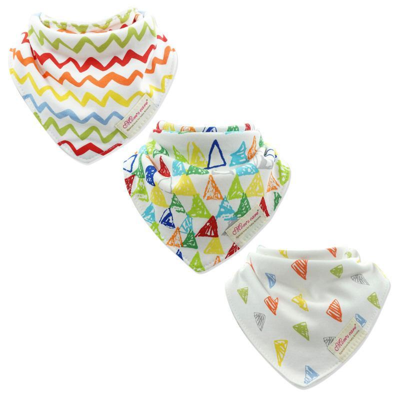 3pcs/set Baby Triangle Bib Saliva towel