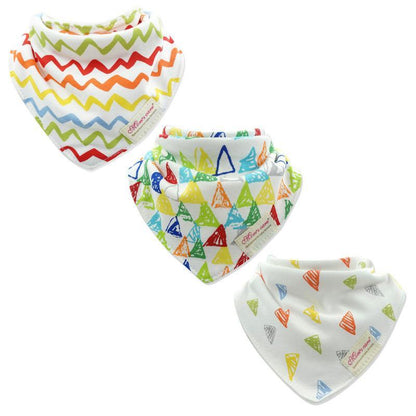 3pcs/set Baby Triangle Bib Saliva towel