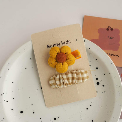 Children's Fabric Floral Hairpin