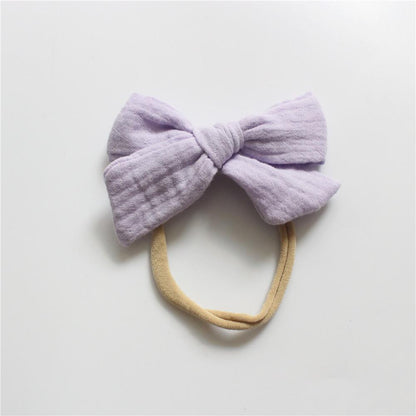 Baby Cotton Gauze Bow Hair Band Children's Hair Accessories