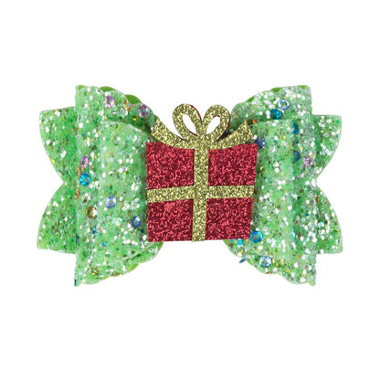 Handmade Christmas Bow Hairpin Children's Hair Clip