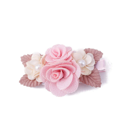 Pink Simulation Headflower Hair Accessories