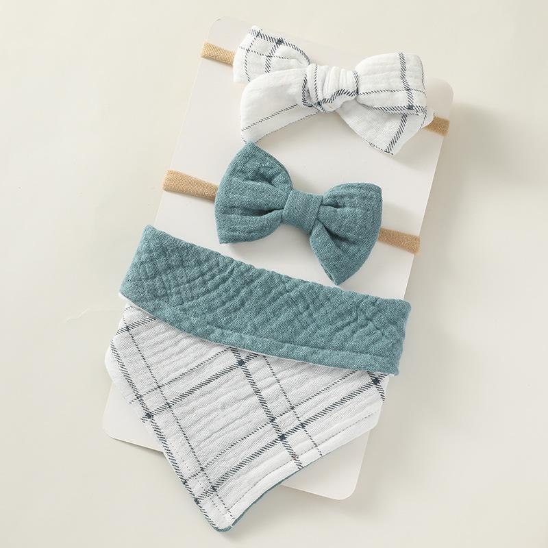 Baby Saliva Towel Nylon Headband Set