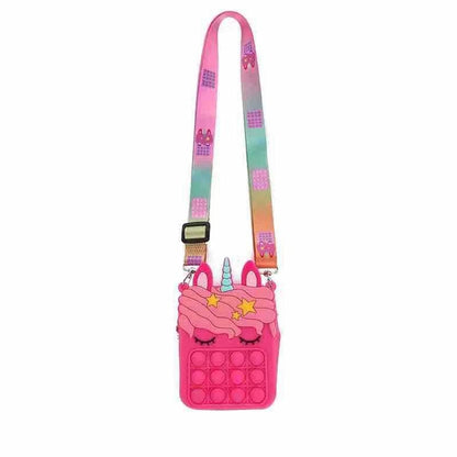 Silicone Bag Unicorn Backpack Decompression Toy