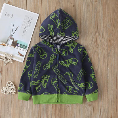 Children's Long Sleeve Zip Hooded Jacket