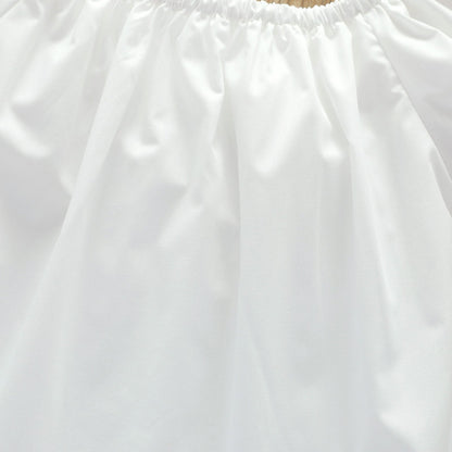 Solid color lace small fly sleeve loose baby girl's doll shirt