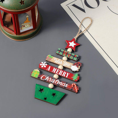 Christmas Wooden Decorative Pendant Christmas Tree Ornaments