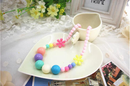 Children's Necklace Colorful Princess Acrylic Necklace
