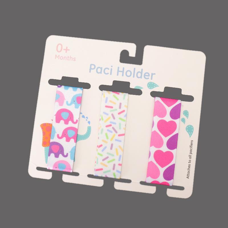 3pcs/set Colorful Baby Nipple Anti-dropping Pacifier Clip