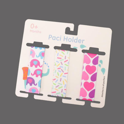 3pcs/set Colorful Baby Nipple Anti-dropping Pacifier Clip