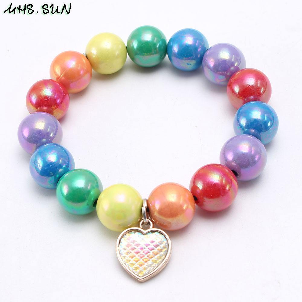 Rainbow Beaded Bracelet for Children