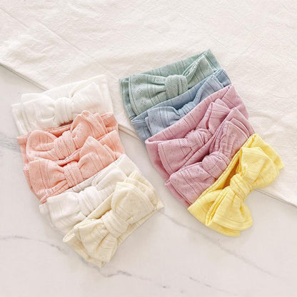 Children's Knitted Stretch Bow Hair Tape