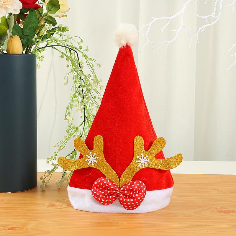 Red Velvet Padded Christmas Hat