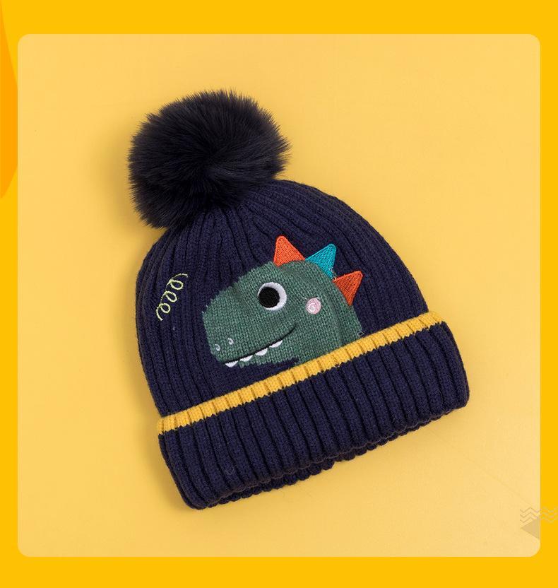 Cartoon Children's Warm Knit Hat Scarf