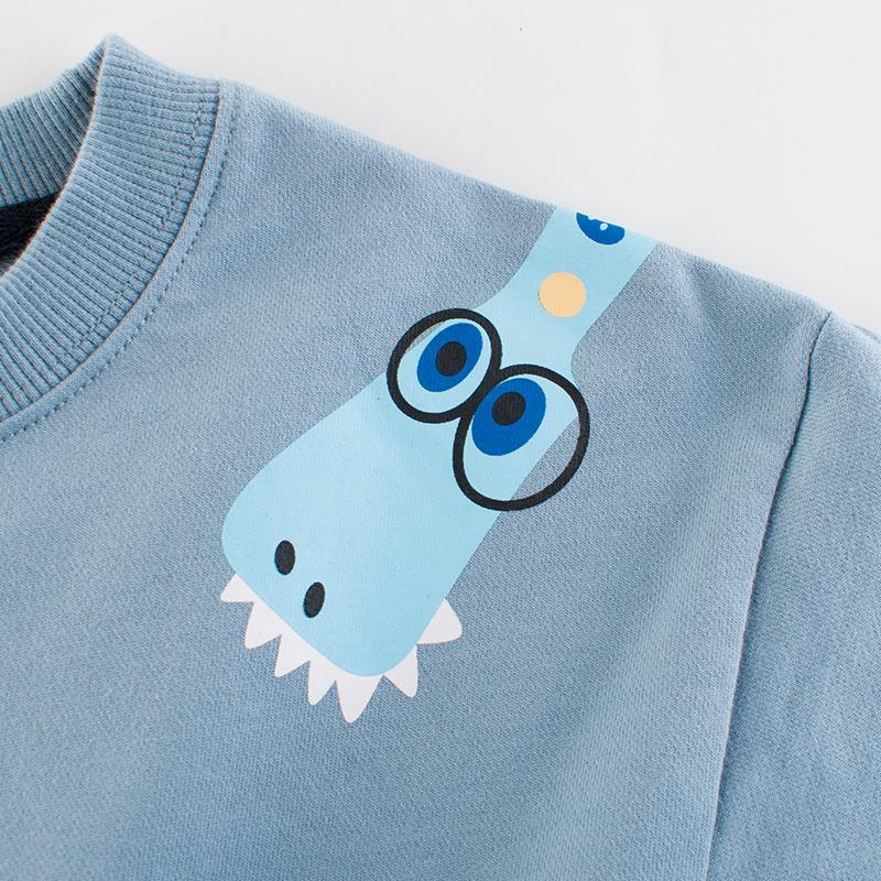 Children's Sweater Dinosaur Cartoon Round Neck Pullover