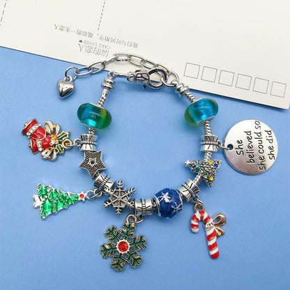 Christmas Children's Bracelet Set Handmade DIY Large Hole