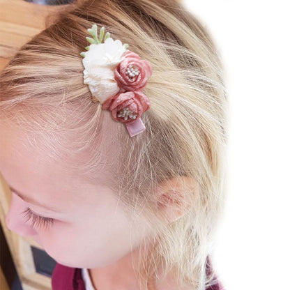 Pink Simulation Headflower Hair Accessories