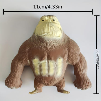 Stretchy Glue-Sand Filled Rubber Gorilla Soft Doll Toy