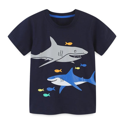Short sleeved T-shirt cotton children's cartoon top