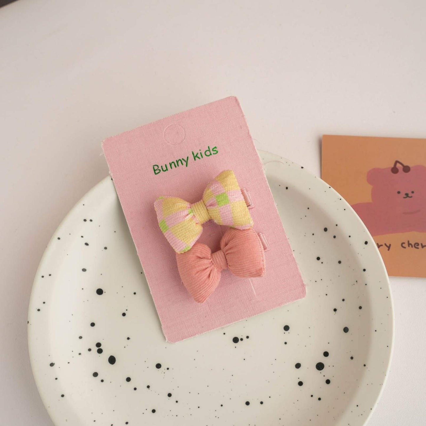 Children's Solid Color Bow Hairpin