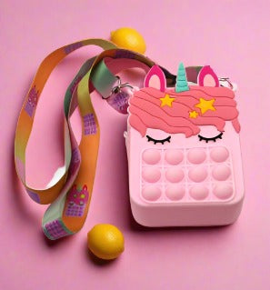 Silicone Bag Unicorn Backpack Decompression Toy