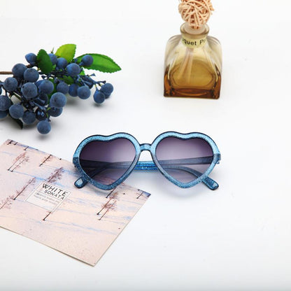 Children's Cute Heart-shaped Anti Ultraviolet Sunglasses