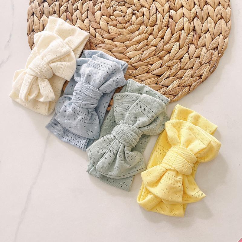 Children's Knitted Stretch Bow Hair Tape