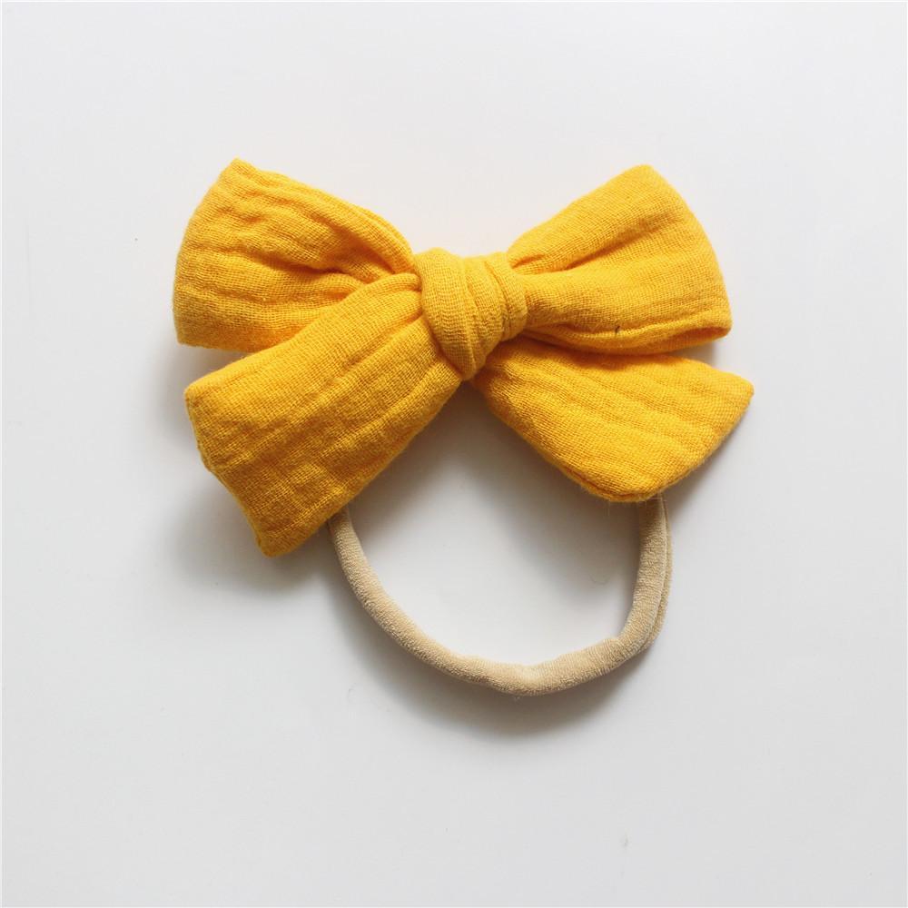 Baby Cotton Gauze Bow Hair Band Children's Hair Accessories