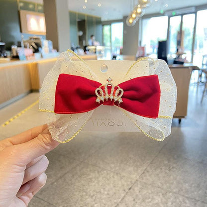 Children's Crown Bow Hairpin