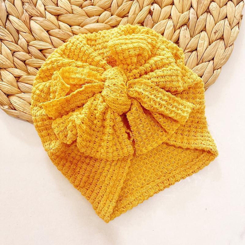 Children's Knitted Oversized Bow Baby Hat
