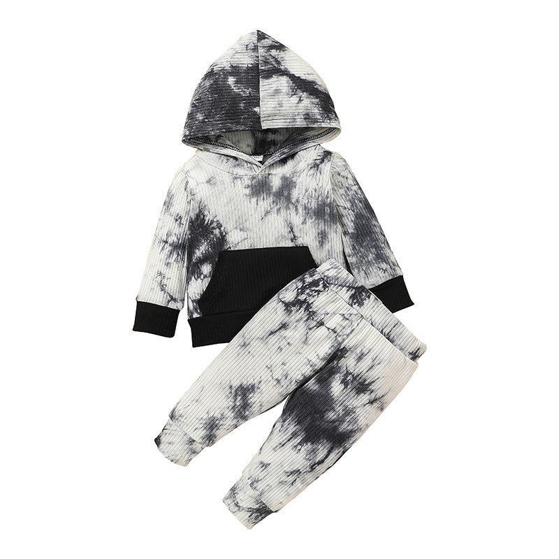 Striped Set Baby Long Sleeve Sweat Pants Two-Piece Set