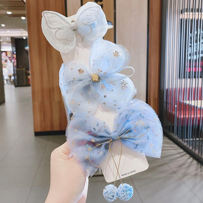 Mesh Bow Children's Hairpin 3pcs/set