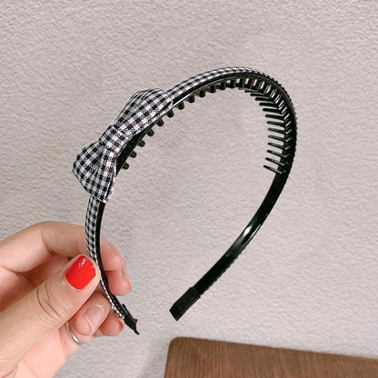Children's Bow Hair Hoop Toothed Non-slip Hairpin