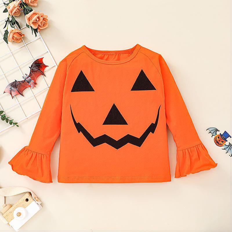 Halloween Ghost Tee Pants Two-Piece Set