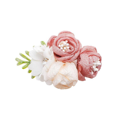 Pink Simulation Headflower Hair Accessories