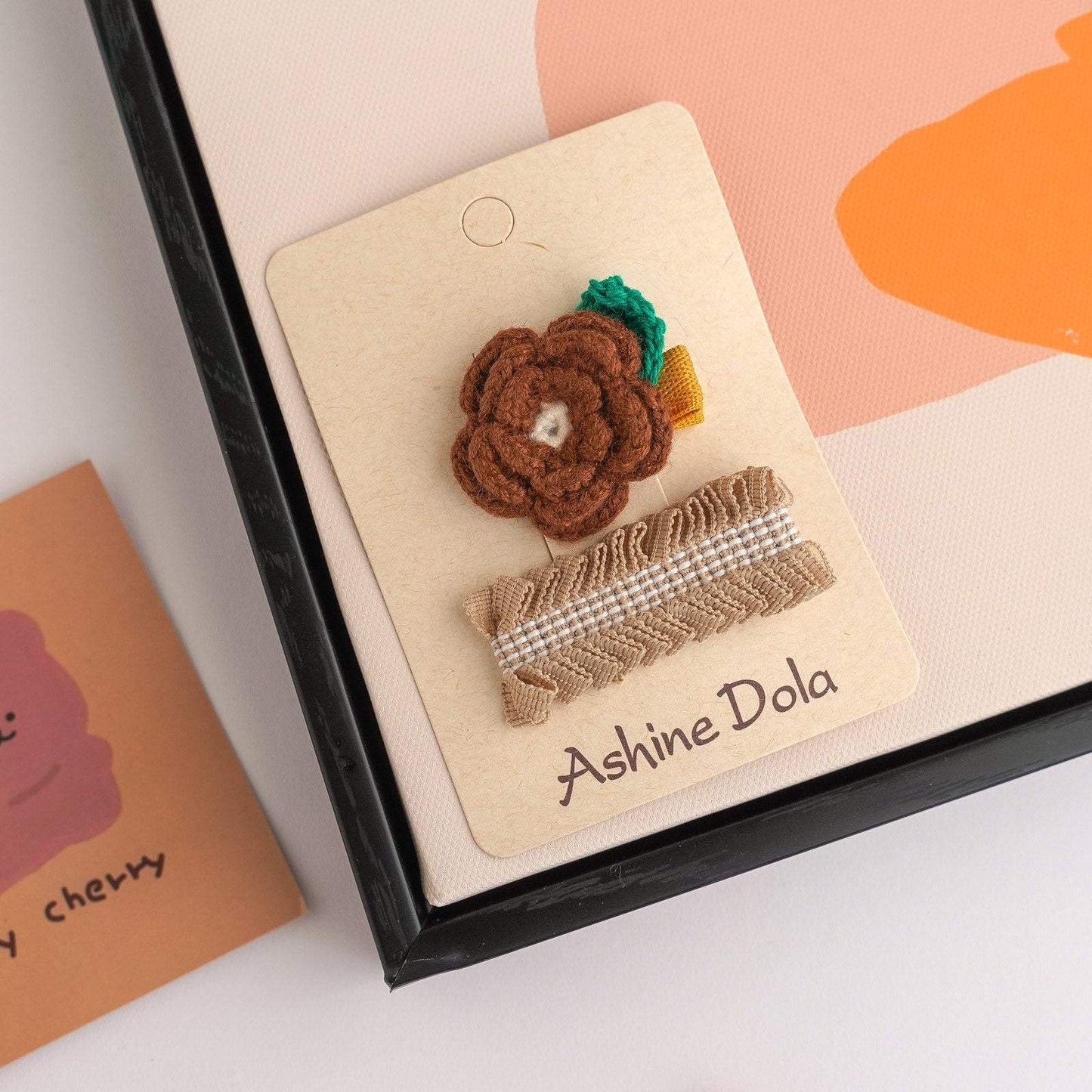 Children's Plush Flower Hairpin