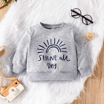 Children's Pullover Long Sleeve Sweatshirt Pants Set