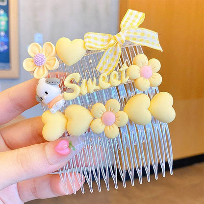 Children's Hairpin Comb Girl's Headdress 3pcs/set